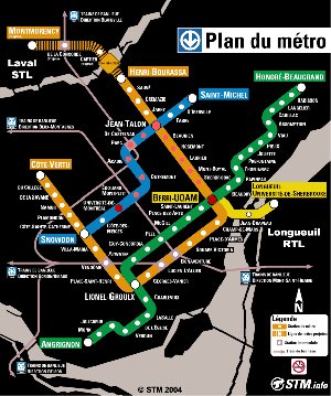 Montreal Metro Map