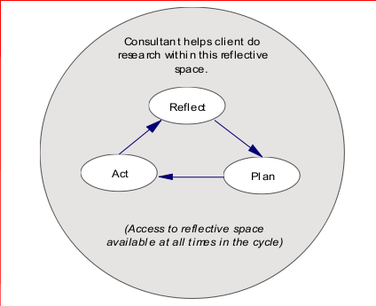 Reflective Action Research Process, Rosen 2005